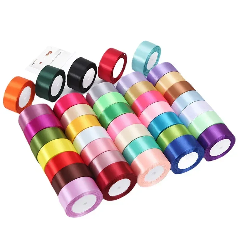 22 متر/لفة 4 سنتيمتر هدية التفاف القوس اليدوية Craft بها بنفسك الحرفية عيد الميلاد حفل زفاف الديكور الملابس الخياطة المواد المساعدة الشريط