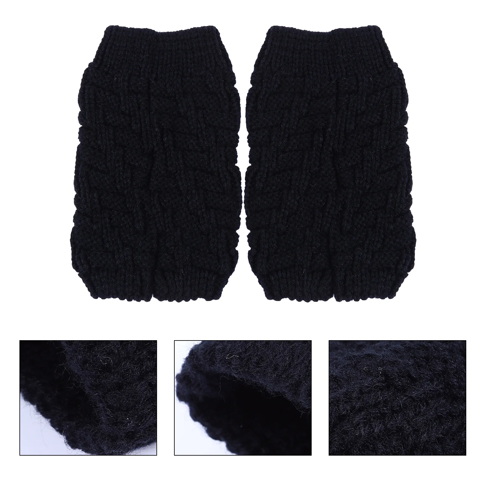 

1 пара мягких вязаных наколенников, защита для ног, теплая, дышащая, прочная, для фитнеса, зимняя уличная декоративная пленка, акриловая