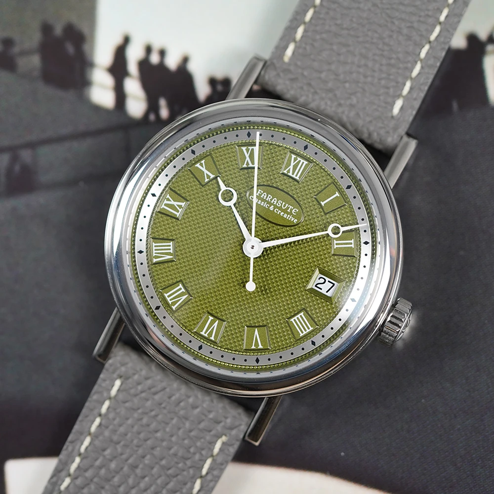 

FARASUTE Watches for Men Homage Vintage PT5000 Mechanical Automatic Luxury Men's Watch Calendar Sapphire 3ATM Waterproof Watch