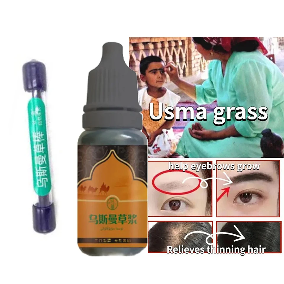 Portable Usma Grass Eyebrow stick for Hairline and Thick Brows Lashes Growth