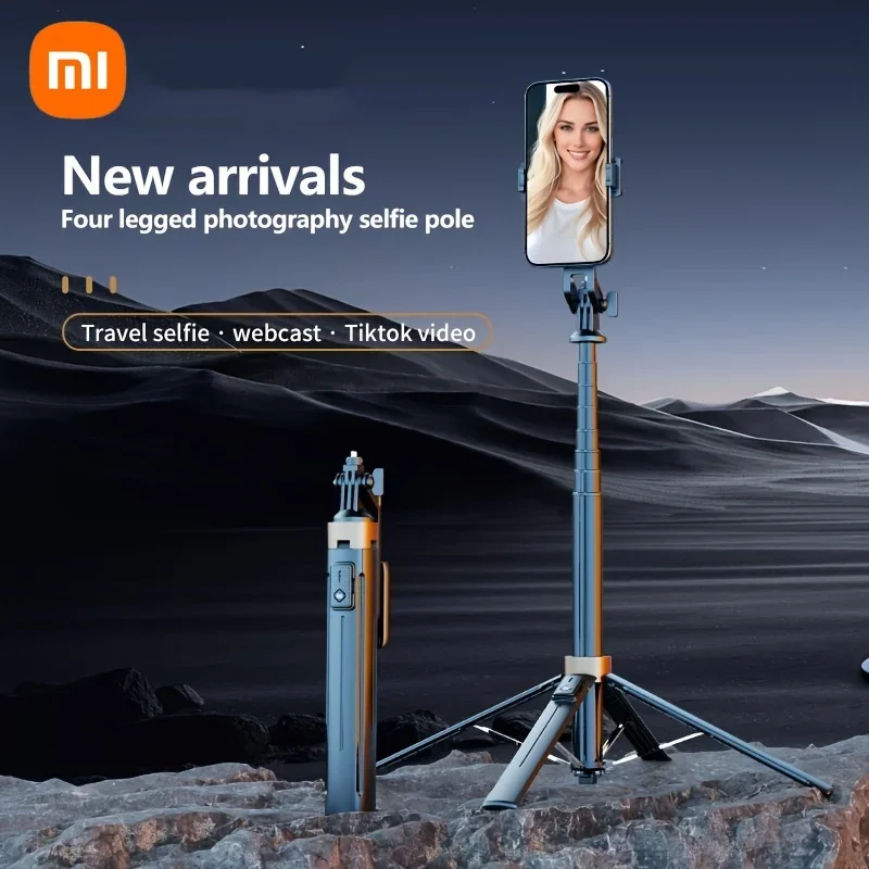 

Xiaomi 1.8m Retractable Selfie Stick 360°Rotation Handheld Selfie Stick with Fill Light for Live Broadcast and Video Recording