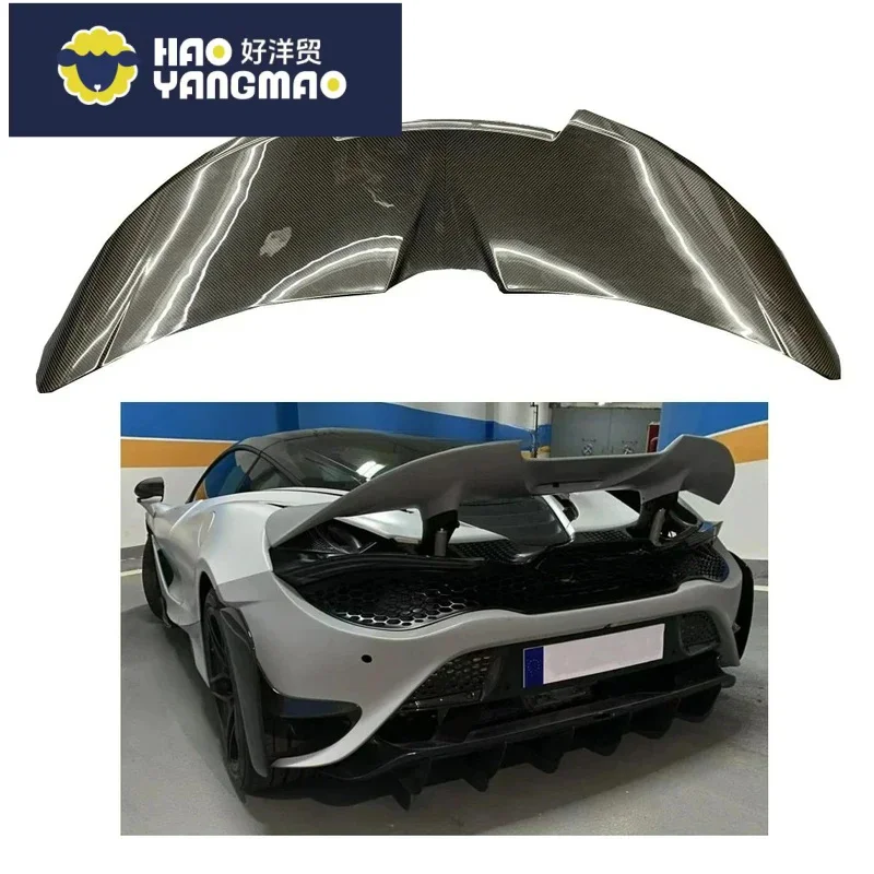 Applicable to High-Quality Dry Carbon Black Spoiler for 720S 765LT Trunk Lid