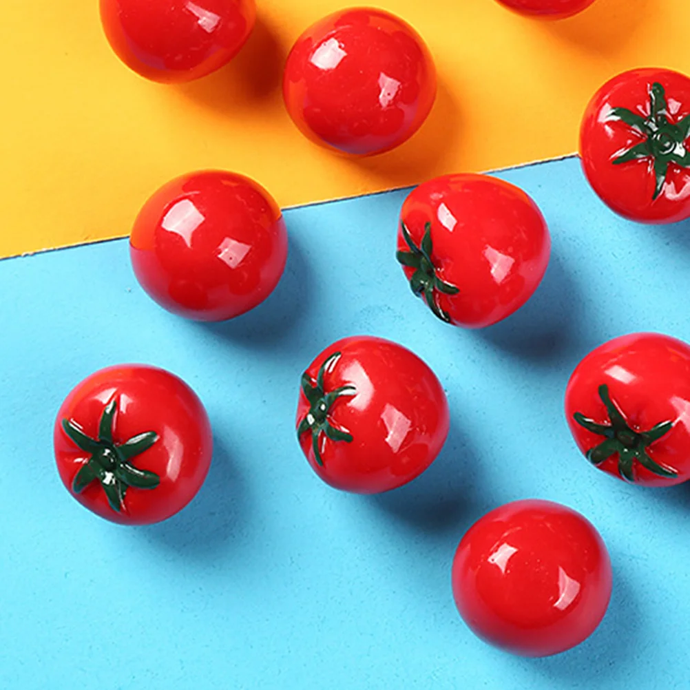 20 Pcs Simulated Tomato Model Fruit House Fruits Models Miniature Decorations Faux Vegetable