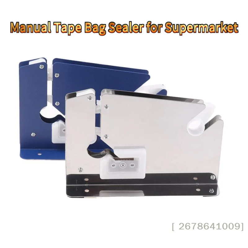 

Ручная машина для запечатывания пакетов с лентой Коммерческая машина для запечатывания пакетов, машина для запечатывания пакетов из нержавеющей стали для супермаркетов и магазинов продуктовых магазинов