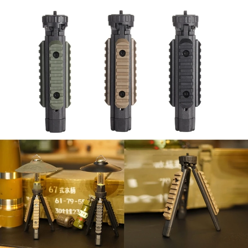 Adjustable Height Tactically Bracket Tripod Portable Camp Lanterns Stand Working Light Bracket Selfie Live Tripod Tool