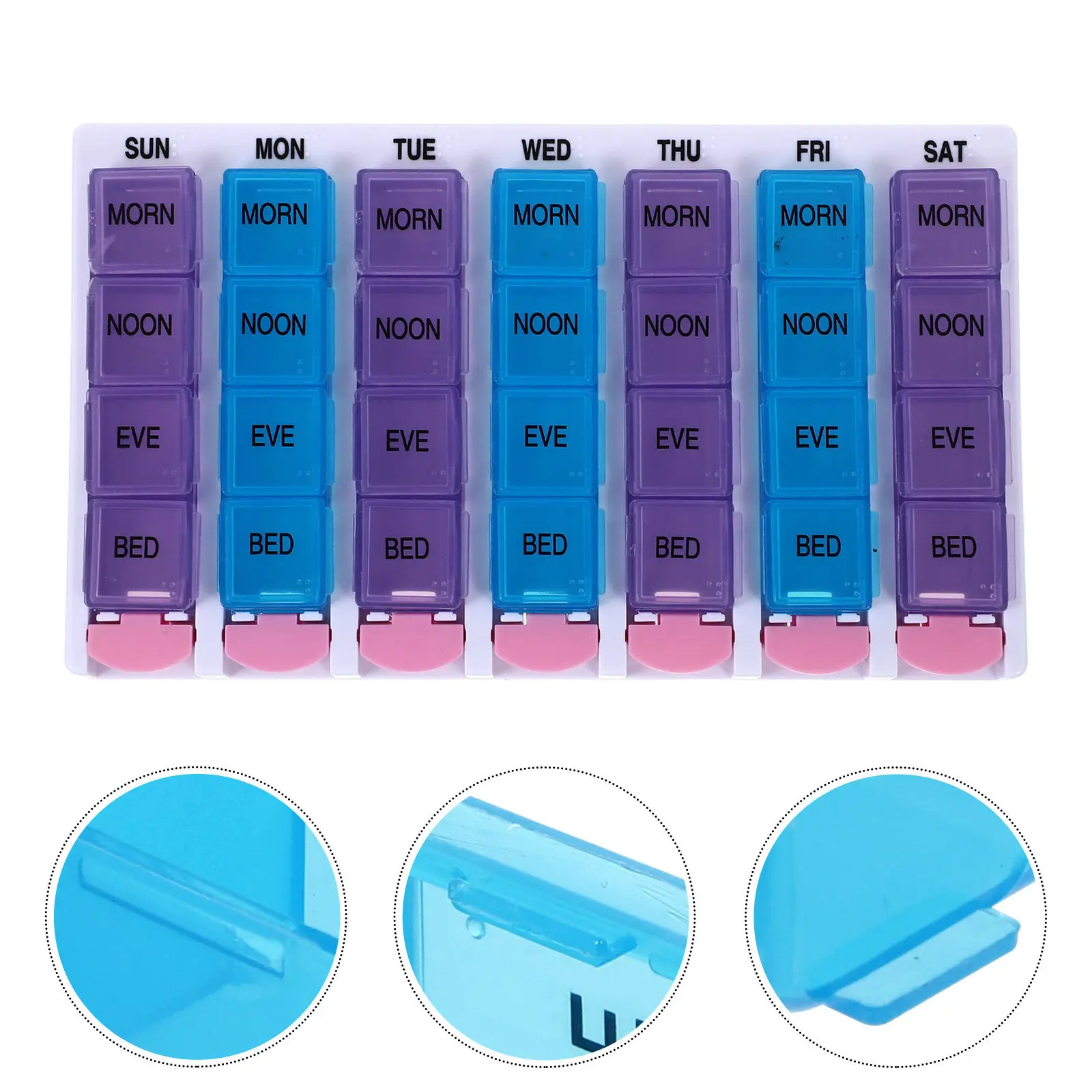 

1Set Colorful Medicine Box Portable Daily Pill Organizer Travel Storage Case Vitamin Holder Easy Use Outdoor Carry