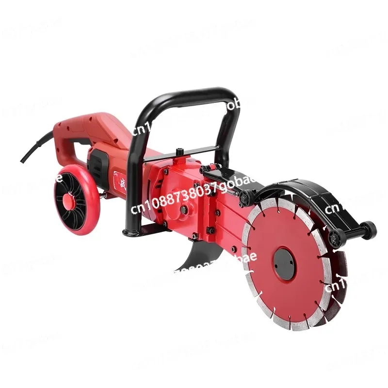 220V 6800W Multi-function Wall Slotting Machine Electric Slotting Machine Concrete Cutting Machine Diamond Saw Blade