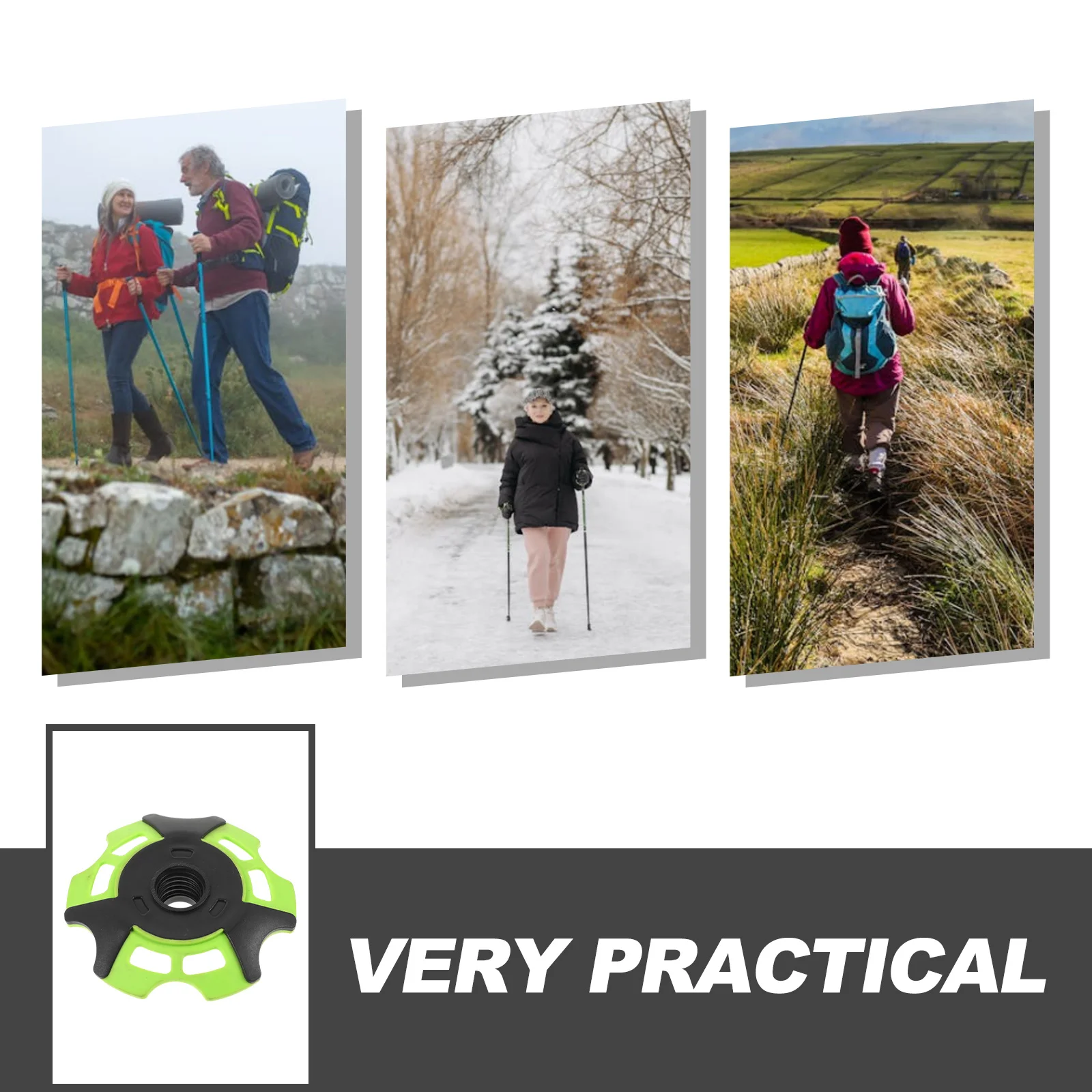 

Climbing Pole Mud Pad Trekking Pole Protector Walking Stick Replacement Tip Plastic Durable Lightweight Anti-Trap Accessory