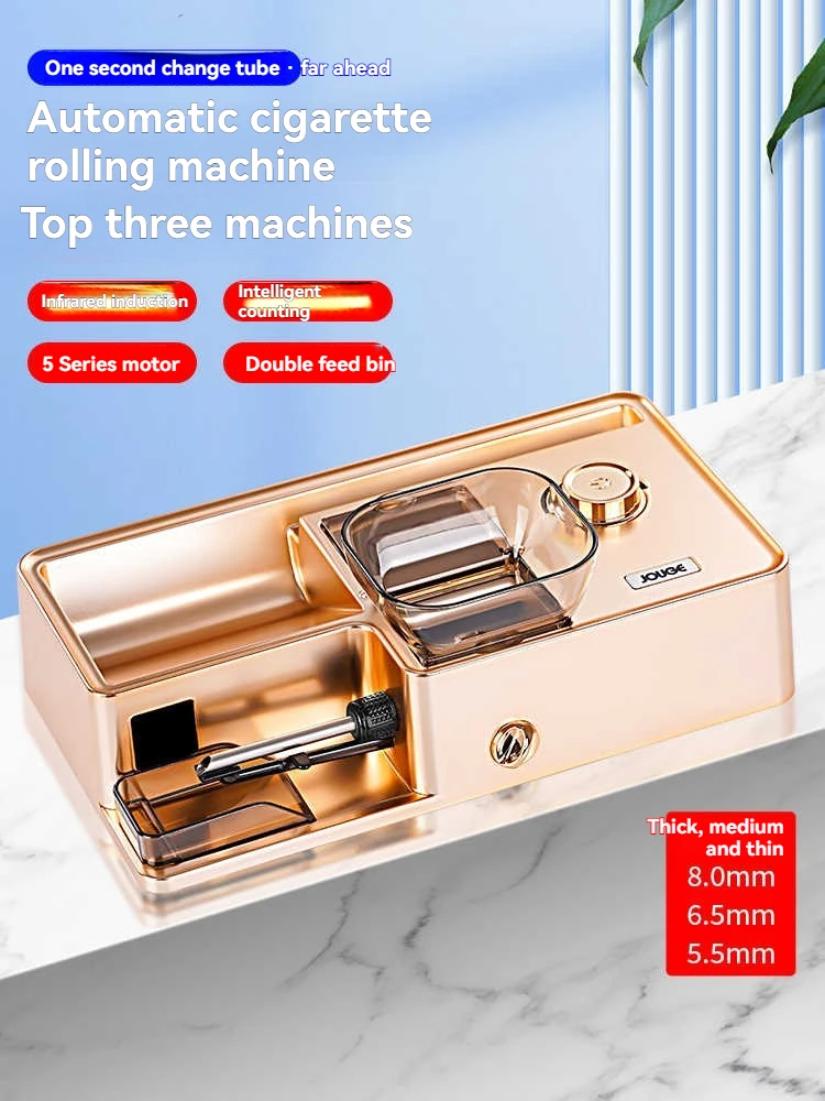 5.5/6.5/8mm Infrared Electric Automatic Cigarette Rolling Machine Injector Tobacco Grind Roller Filling Machine Gadgets for Men