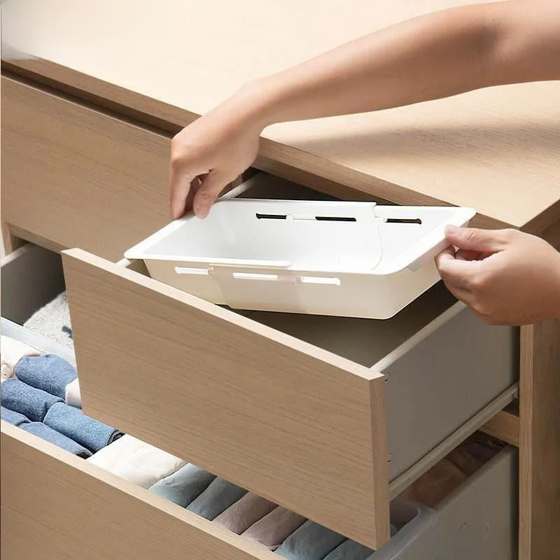 

Kitchen Drawer Built-In Storage Box Expandable Utensils Storage Container Partition Separator Plastic Jewelry Organizer Box