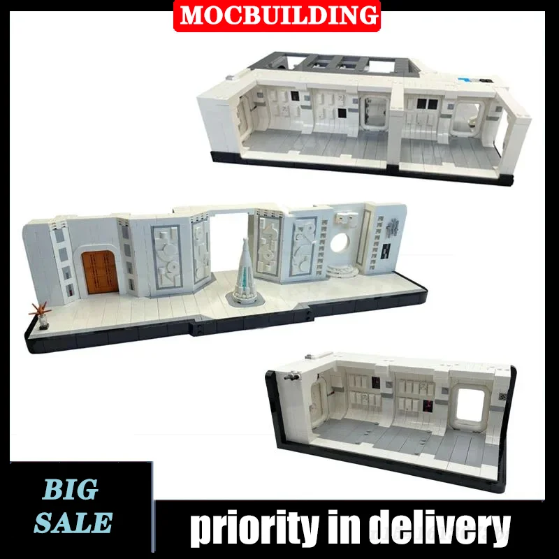 Star Movie Tantive IV Model Building Block Modular Main Corridors Assembly MOC  Collection Series  Toy Gift