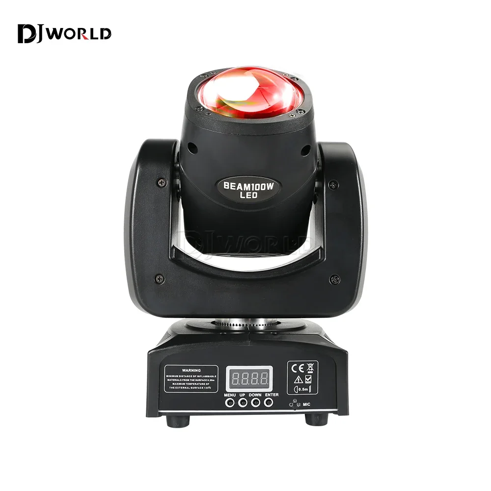 

100W Mini Beam Moving Head LED Light RGBW DMX 512 Stage Lighting Effect for DJ Disco Night Club Bar Party Professional Light