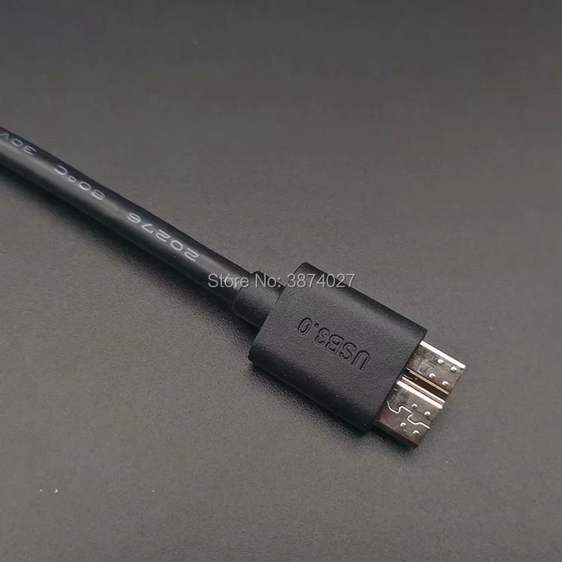Usb محول كابل 3.0 الزاوية اليمنى نوع a ذكر إلى مايكرو b ذكر موصل ، 20 سنتيمتر ، 1 قطعة