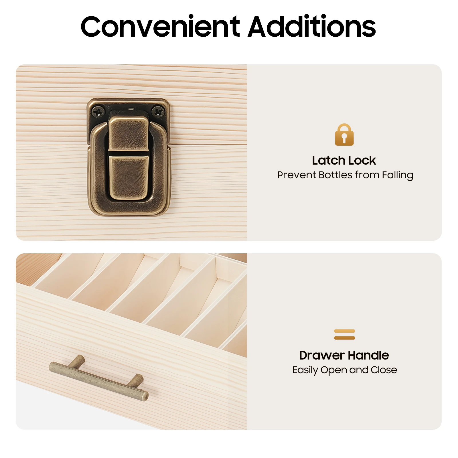 3 Tier 8.46*7.28 Inches Essential Oil Storage Organizer with 59 Slots and Latch Lock for 0.5 Oz and 0.3 Oz Roller Bottles