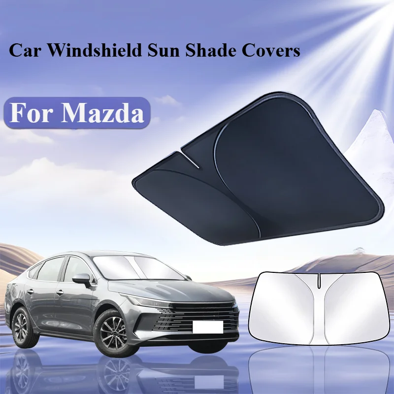 

For Mazda 3 Alexa CX30 CX-4 CX5 CX-5 CX8 CX-8 CX-30 CX9 CX-9 Car Front Window Windshield Sunshade Cover Summer Sun Protection