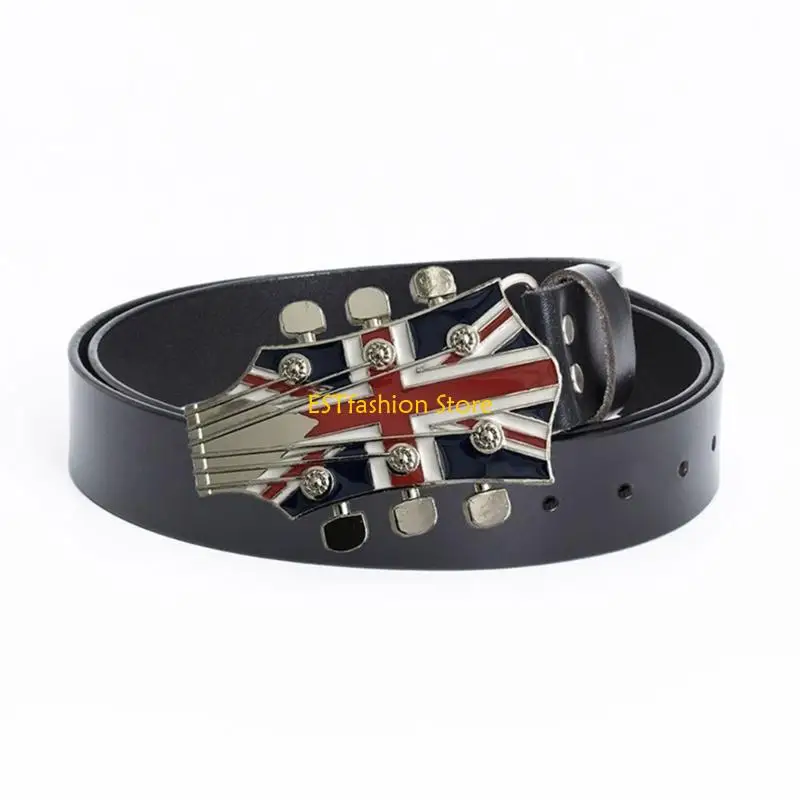 

Y5GC Rock Metal Guitar Belt Buckle Delicate Belt Buckle Replacement Accessories