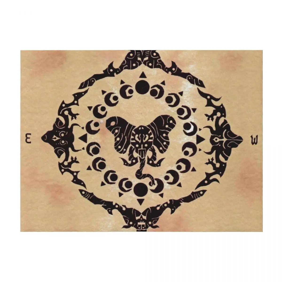 

Elephant Compass Throw Blanket Comforter Hairy Camping christmas decoration Blankets