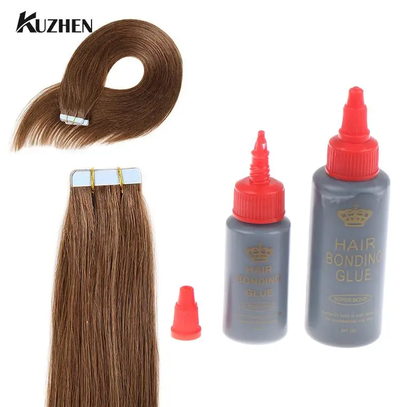 30/60ml Toupee Tool Liquid Adhesive False Eyelashes Wig Glue Easy Apply Salon Hair Extension Waterproof Professional Invisible