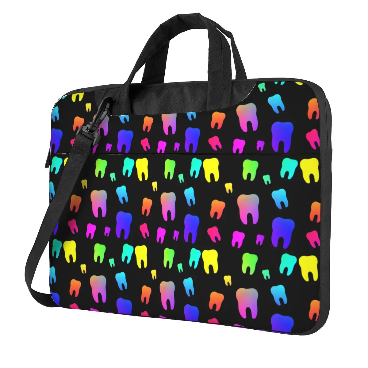 Rainbow Teeth Laptop Bag Shockproof Case Computer Bag 13 14 15.6 Inch Crossbody Notebook Pouch For Macbook Pro Air