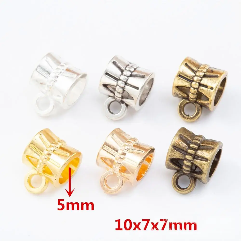 

20PCS DIY Retro Alloy Jewelry Accessories, Single Hanging Three-Way Large Hole Bead Bracelet Accessories