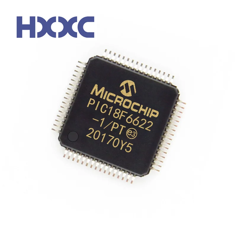 

5PCS NEW Original Integrated Circuits PIC18F6622-I/PT ic chip TQFP-64 ICs MCU Microcontroller