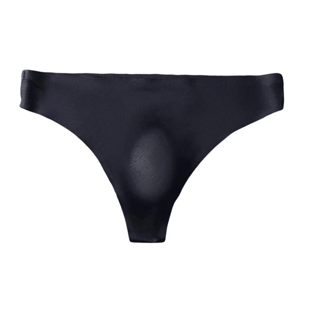 Comfort Fit Seamless Ice Silk Briefs Ice Silk Low Waist Men's Thong 3D Pouch Ultra-thin Underwear Summer Season