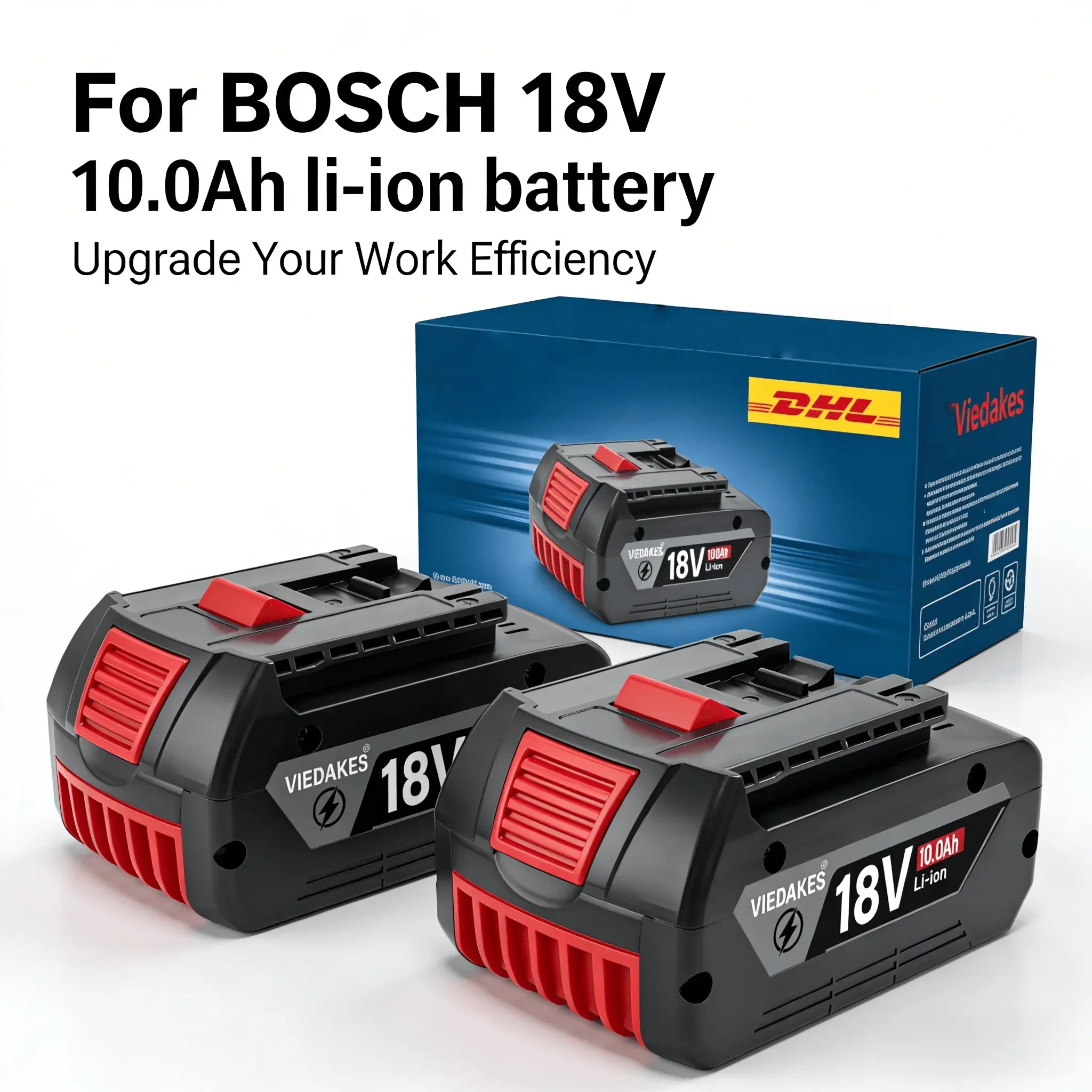 

For Bosch 18V Battery BAT618 8.0Ah Heavy Duty Safety Protection Battery High Capacity Power Tool 18V Lithium Battery Pack