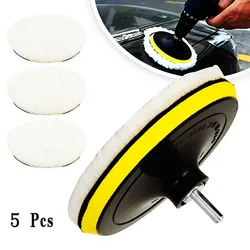 Polishing Sponge 3 inch Wool Polishing Pad Waxing Kit Car Paint Care Polisher Scratches Repair Tools Auto Washing Accessories