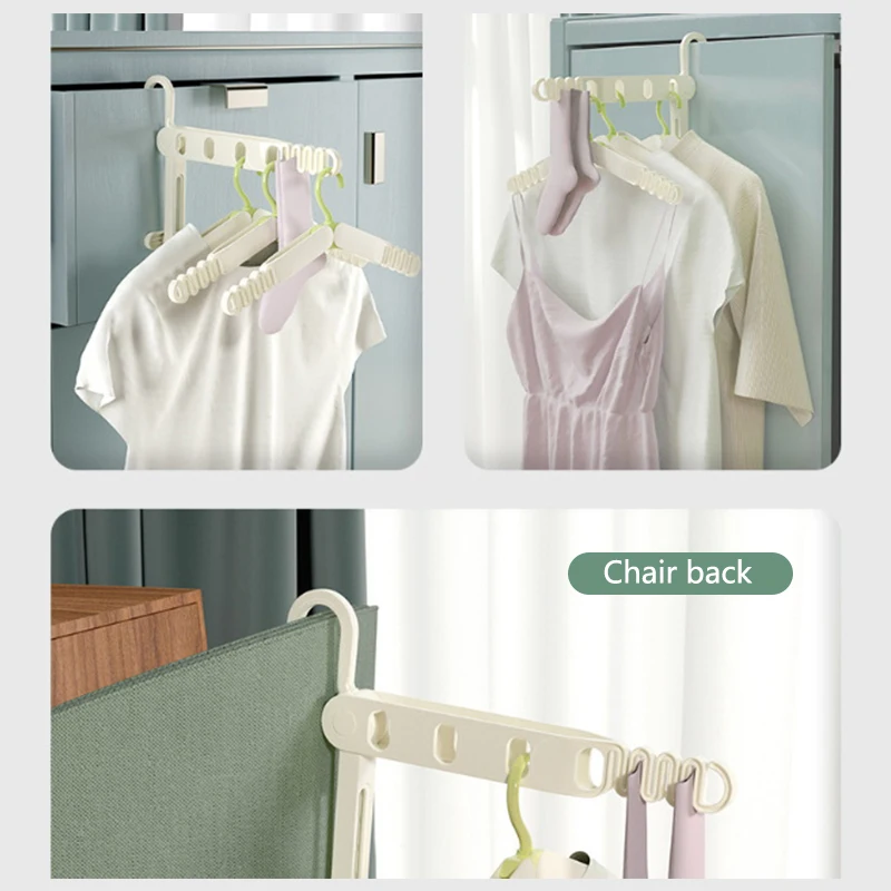 Foldable Drying Rack 5 Holes Travel Portable Clothes Hanging Hotel Indoor Drying Rack Hanging Clothes Hook Hanging Hole Rack