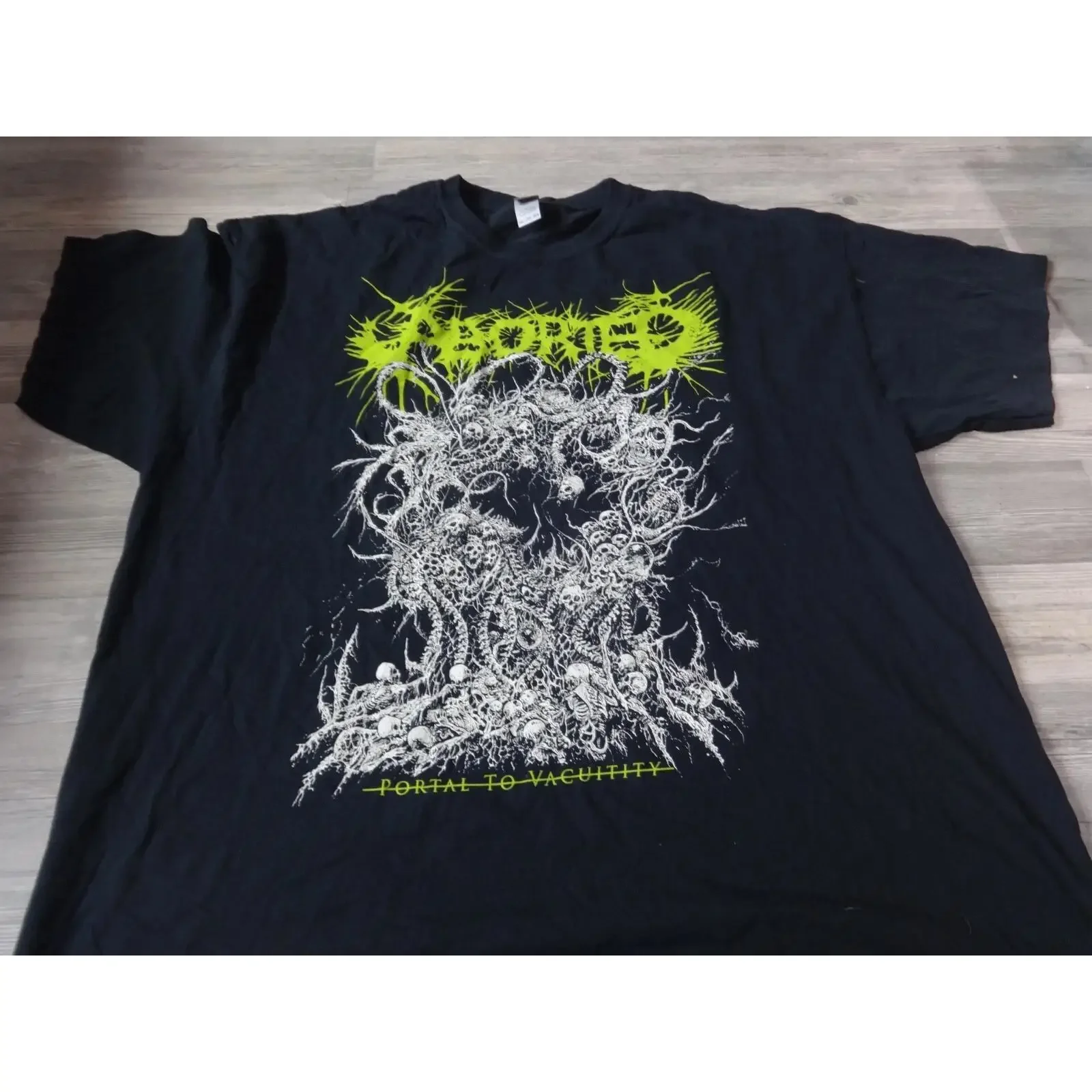 Aborted Old Rar Vintage T Shirt Death Metal Guttural Secrete Devourment vintage Washed Casual Stylish Breathable