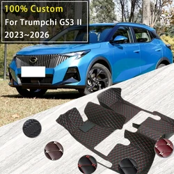 Luxury Car Floor Mat For Trumpchi GS3 II GAC GS3 Emzoom 2023 2024 2025 2026 Waterproof Cover Floor Carpet Car Accessories