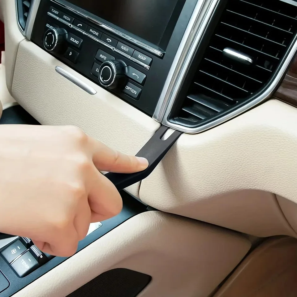 5 قطعة راديو السيارة البلاستيكية ستيريو أداة إزالة الصواميل مشغل وسائط متعددة لوحة الكسوة داش تفكيك عدة السيارات الصوت المثبت حدق تجديد مجموعة #2