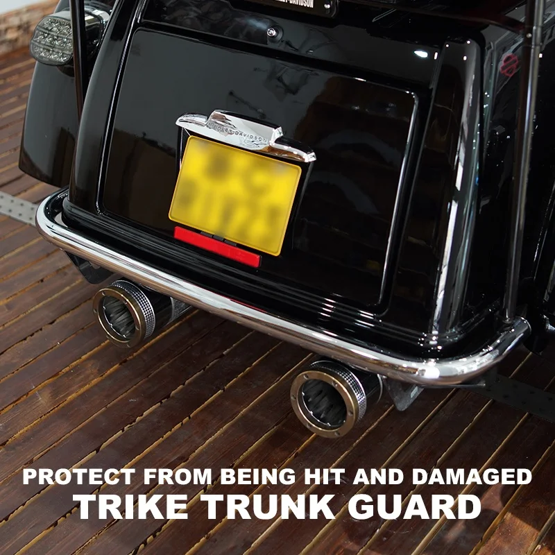 High Quality Steel Motorcycle Rear Bumper, Trunk Guard Frame Parts for Heavy Trike Bikes