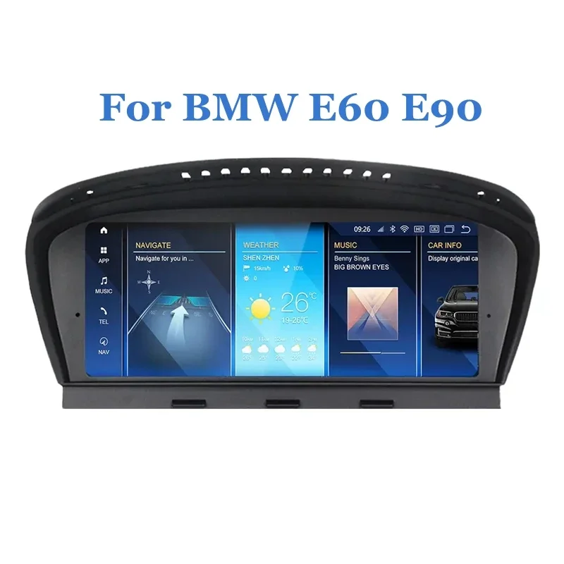 Car Stereo CarPlay Android 12 Car Dvd Player for BMW 5 Series E60 E61 E63 E64 3 Series E90 E91 E92 GPS Car Video