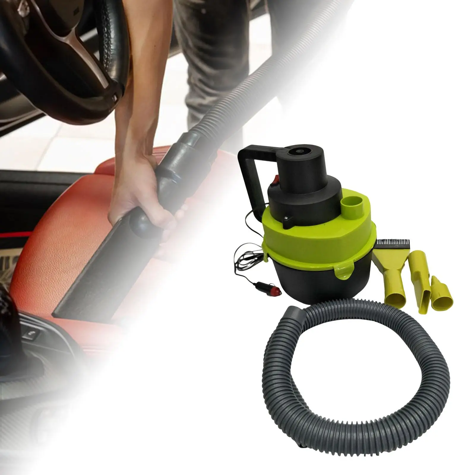

Car Vacuum Portable Shop Vacuum with Attachments for Garage Workshop Carpet