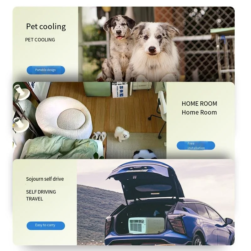 Portable Mobile Air Conditioning Upgrade 550W Refrigeration Outdoor Camping Tent Small air Conditioning