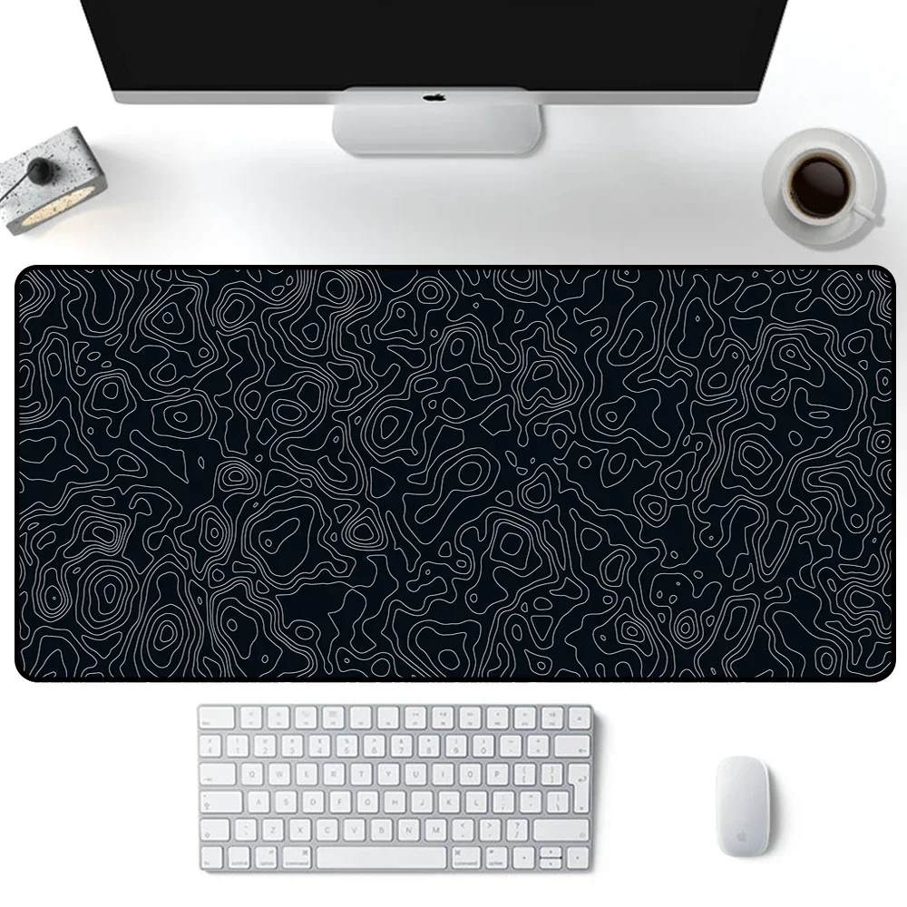 

Xxl Mouse Pad Big Art Mousepad White Black Desk Protector Pad on The Table Pads Computer Mat Extended Pad Deskmat Office Carpet