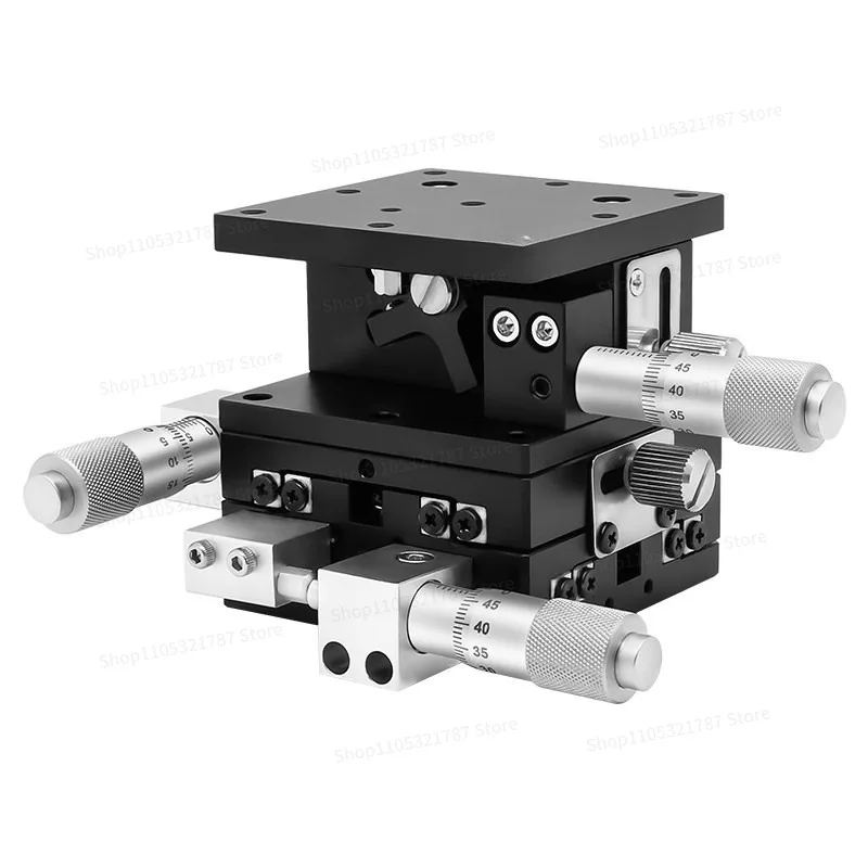 XYZ Axis Displacement Platform Three-axis Manual Fine-tuning Lifting Table Optical Moving Slide Table LD60/40/125
