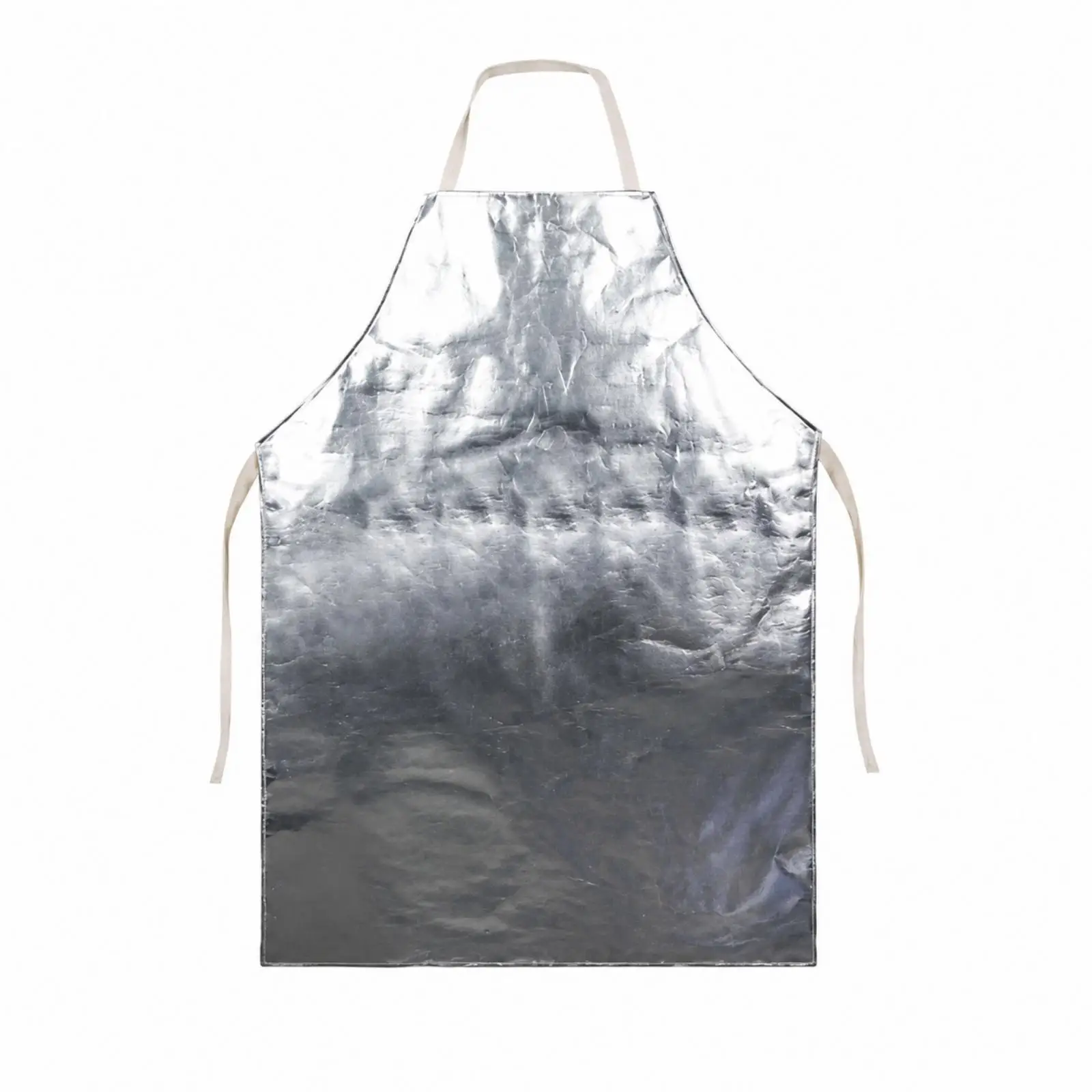 Heat Resistant Welding Apron Silver Foil Insulating Bib Apron for Metalwork and Home Use