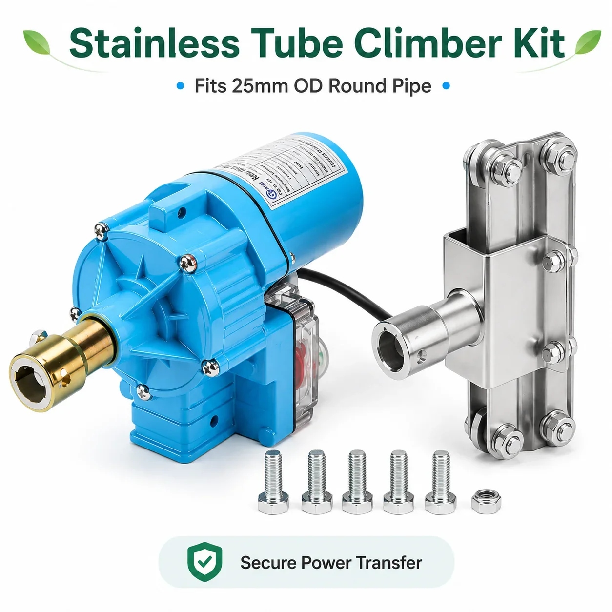 SIHAO 24V Motor Electric Film Roller Greenhouse Roll Up Tools Electric Film Roll Machine 100W Film Winding Machine