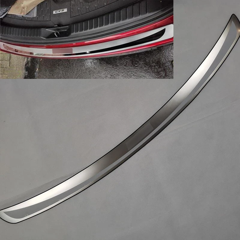 For Mazda CX-5 2013 2014 2015 2016 Stainless Steel Rear Bumper Protector Trunk Guard Tread Plate Trim