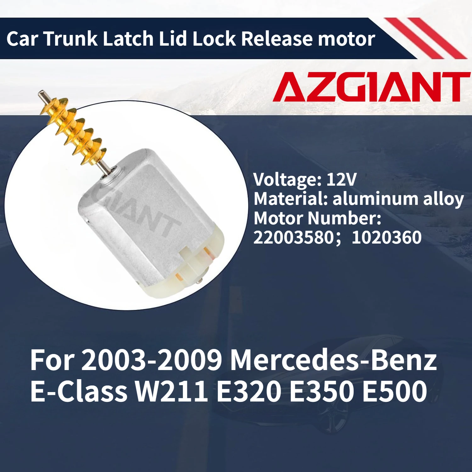 

For 2003-2009 Mercedes-Benz E-Class W211 E320 E350 E500 Car Trunk Latch Lid Lock Release motor Auto Accessories 100% New Parts