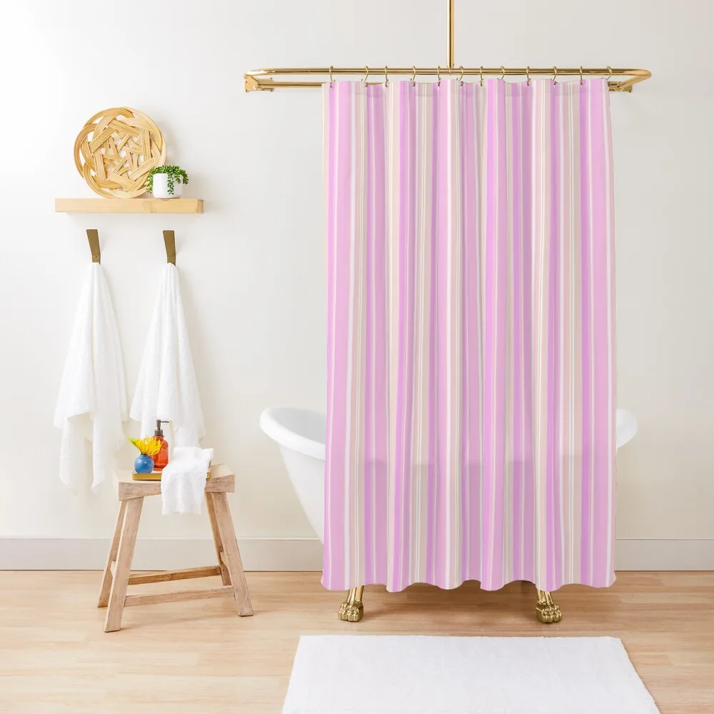 

Pink and lilac color scheme pink lilac pattern Shower Curtain Waterproof Bathroom Shower Luxury Bathroom Curtain