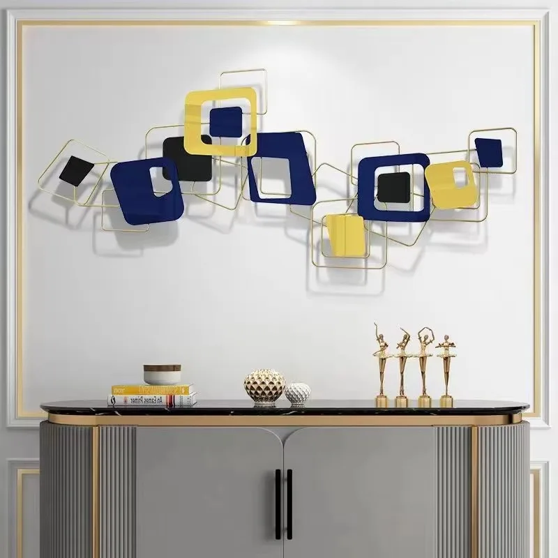 150X64cm Nordic Light Luxury Living Room Metal Wall Pendant Modern Simple Bedroom Hanging Wall Decoration