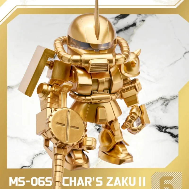 Bandai Qmsv Mini Gold Team Gundam Action Figure Collectible Blind