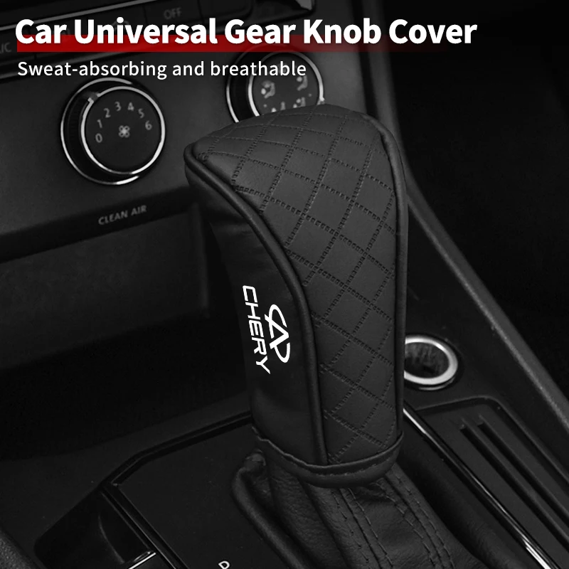 

Car Checkered Non-slip and Durable Leather Gear Shift Protector For Chery Fulwin QQ Tiggo 3 5 T11 A1 A3 A5 Amulet M11 Eastar
