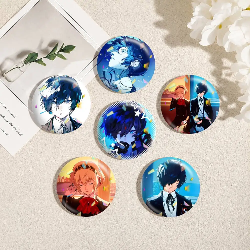 Game Persona 3  25 32 44 58 75mm Badges Personalized Round Brooches Pins Accessory Gift