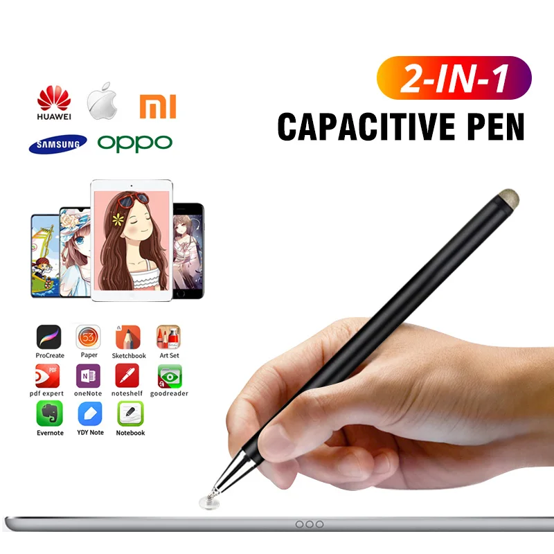 

Universal 2 in 1 Stylus Pen for Ios Android Touch Pen Drawing Capacitive Pencil for Ipad Samsung Xiaomi Tablet Smart Phone