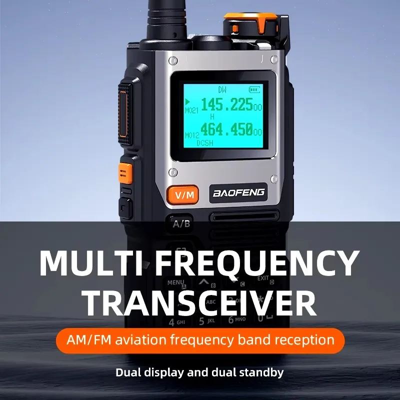 เครื่องส่งรับวิทยุ Baofeng-UV-K61, หลายแบนด์, ความถี่ในการมีสาย, 999CH, เครื่องควบคุมทิป C, UHF, VHF, NOAA, UV-5R, UV K6, K
