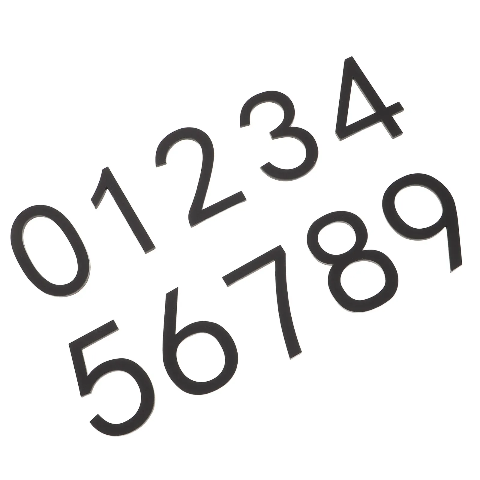 10Pcs Acrylic 3D Self Adhesive Numbers Stick on Mailbox Numbers 0-9 Waterproof Door Number Decals for Address Apartment